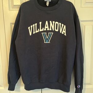 Champion Villanova Black Crewneck Sweater